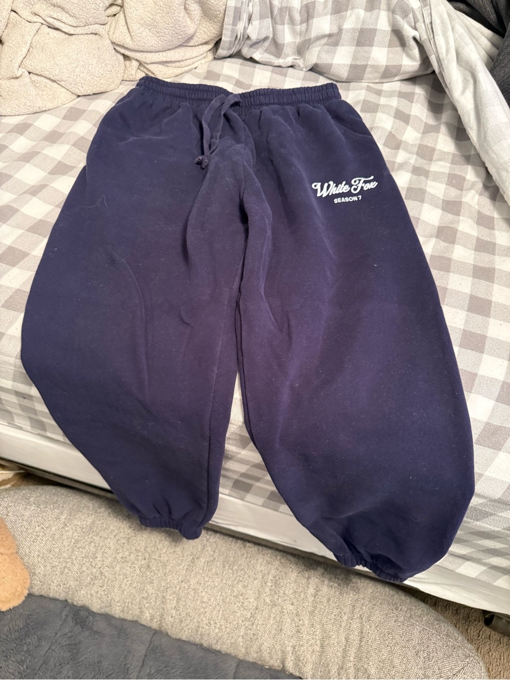 Women’s White Fox Sweatpants